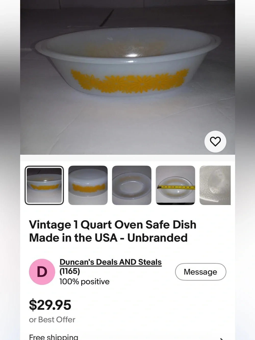 Glasbake 1970s go bake